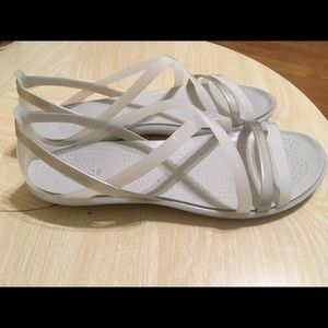 Crocs Isabella Sandal - Women's - Oyster White/ 7W